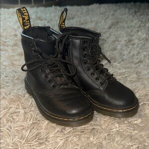 Dr. Martens Black Kids Boots